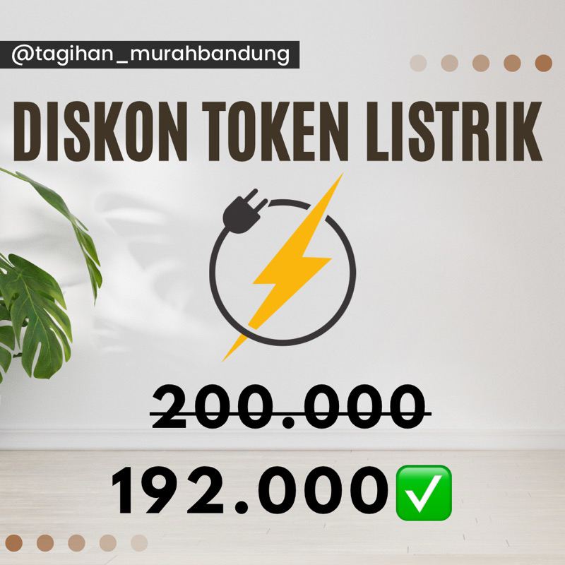 TOKEN LISTRIK DISKON, TOKEN LISTRIK MURAH, TOKEN LISTRIK PROMO