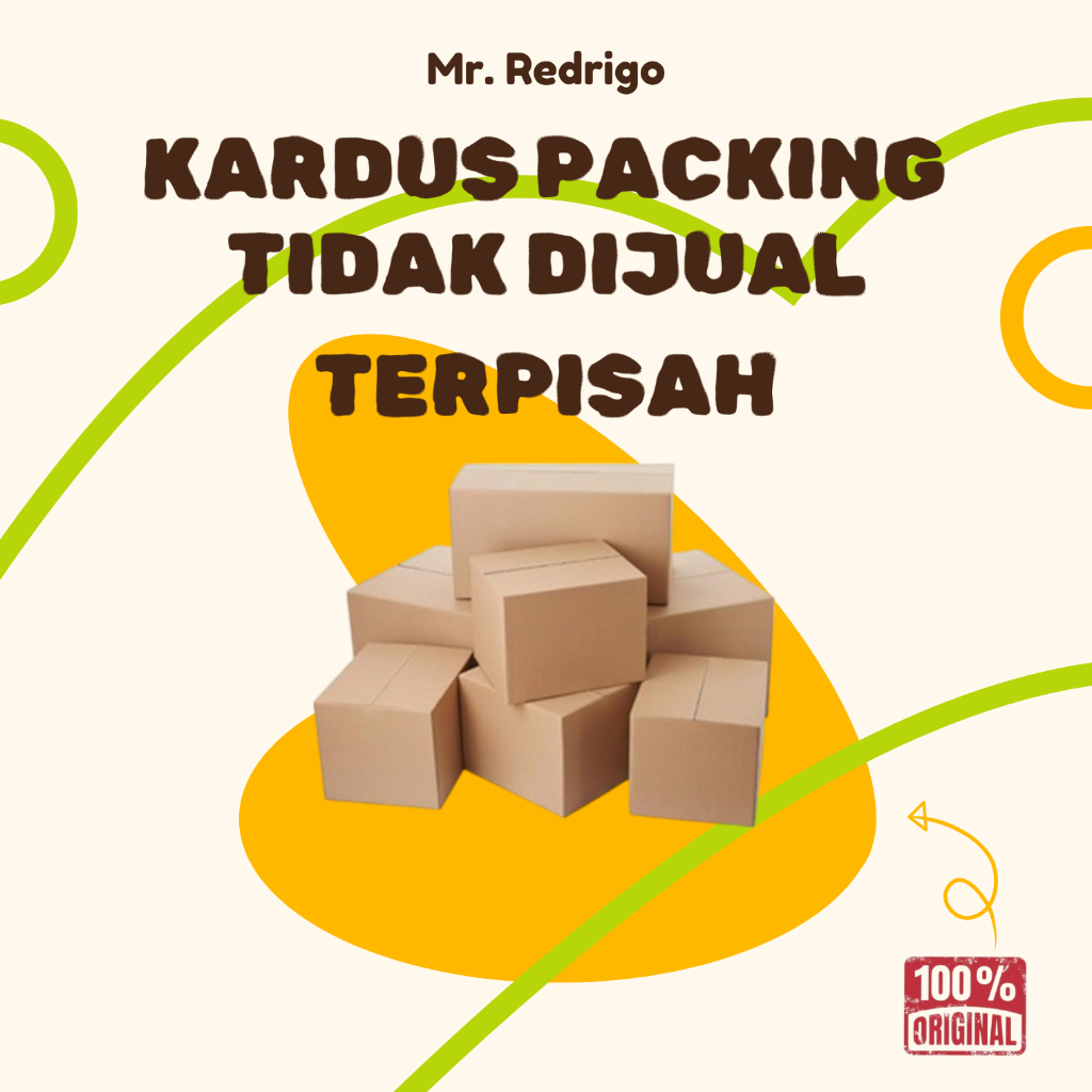 

Kardus Packing Tambahan Tidak Di Jual Terpisah 1 Pcs x 1 Item | Mr Redrigo