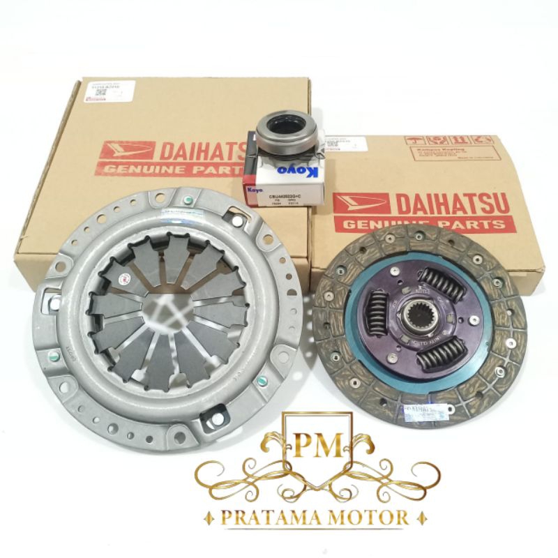 KAMPAS PLAT KOPLING SET XENIA 1.0 1000CC TYPE "A" ORIGINAL DAN GARANSI MATAHARI DEKRUP SET DAIHATSU