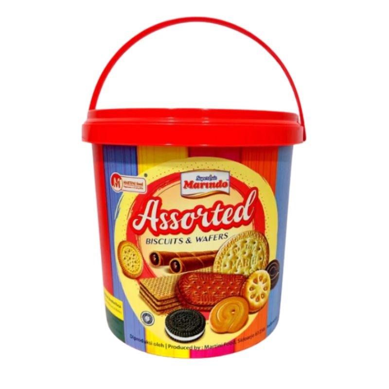 

Marindo Assorted Bicuits & Wafers 350gr Snack Aneka Macam Biskuit Wafer Superquin