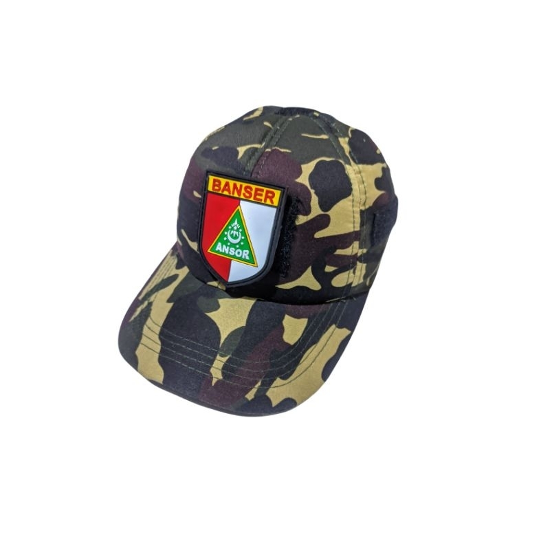 Topi Tactical Velcro Plus Patch Ansor Loreng Banser