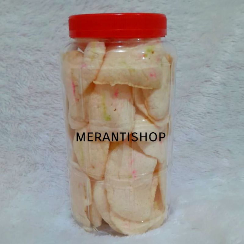 

Kerupuk Udang Premium Khas Rangsang Toples / Keripik Hepia