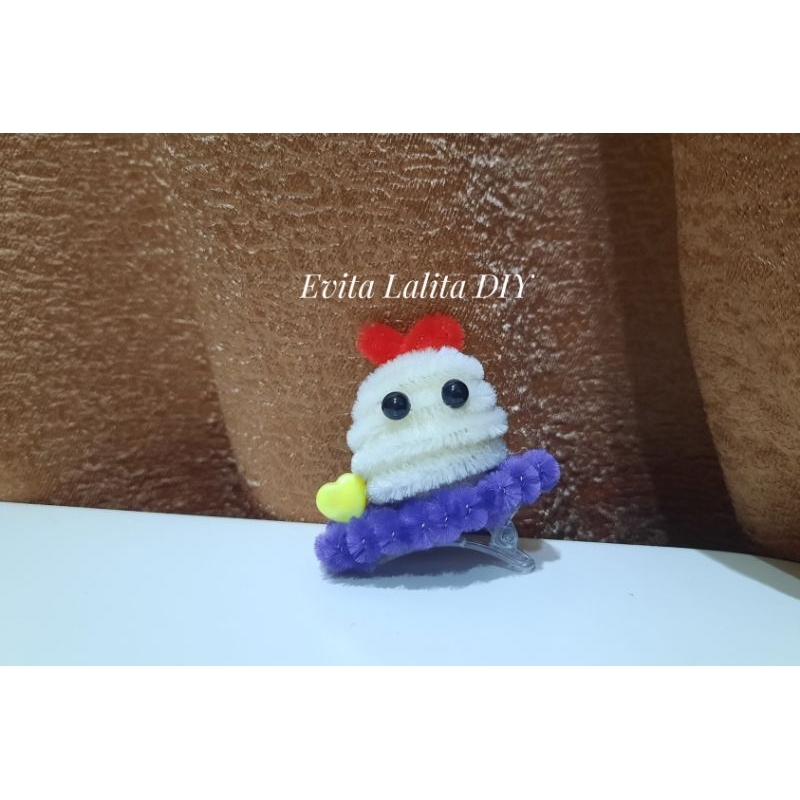 Jepit Pita Anak Baby Lucu Kawat Bulu /Diy Kawat Bulu/ Pita Anak kawat bulu handmade