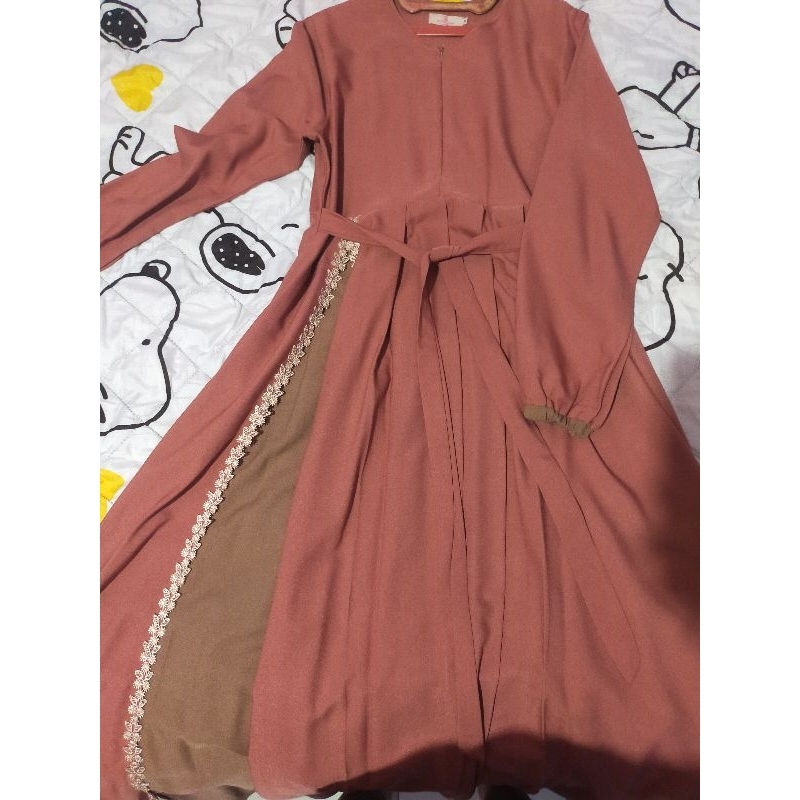 PRELOVED GAMIS BY AS. MOSLEM (PEACH) M
