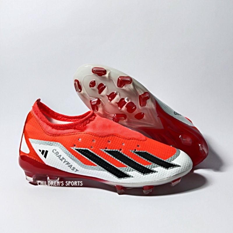 Sepatu Bola Adidas X Crazyfast Anak Terbaru Olahraga Sepak Lapangan Hijau Soccer Boot