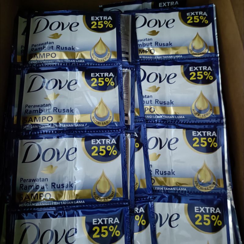 dove sampo rambut rusak