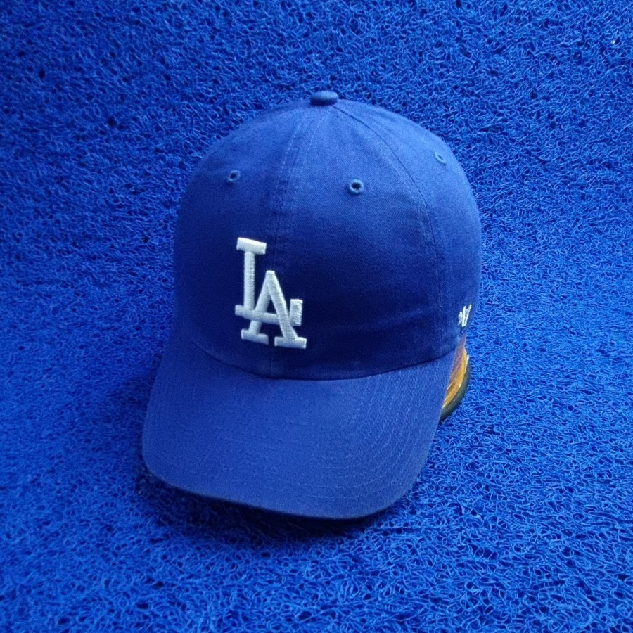 topi MLB LA biru casual adjustable