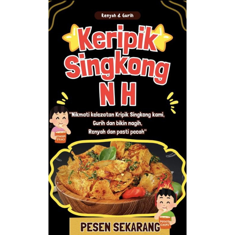 

(COD) terbaru Keripik Singkong NH khas martapura