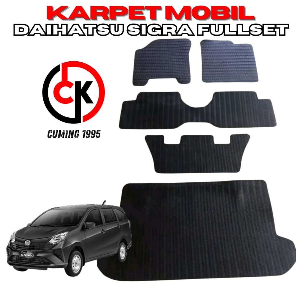 Karpet mobil Daihatsu Sigra fullset alas kaki matras mobil Sigra fullset