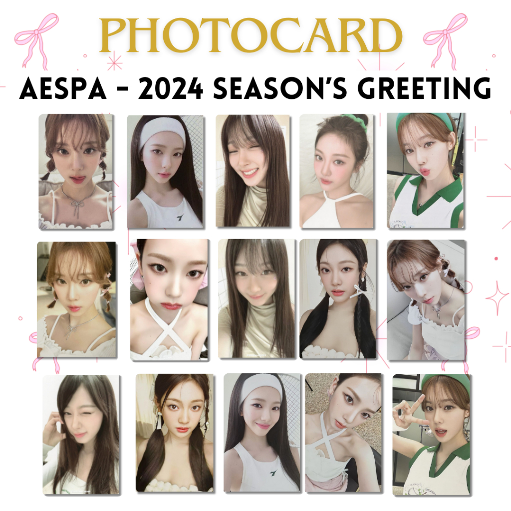 AESPA - (ISI 4 PCS) SEASON'S GREETING 2024 SG24 Photocard winmel winter ningning karina gisele Unoff