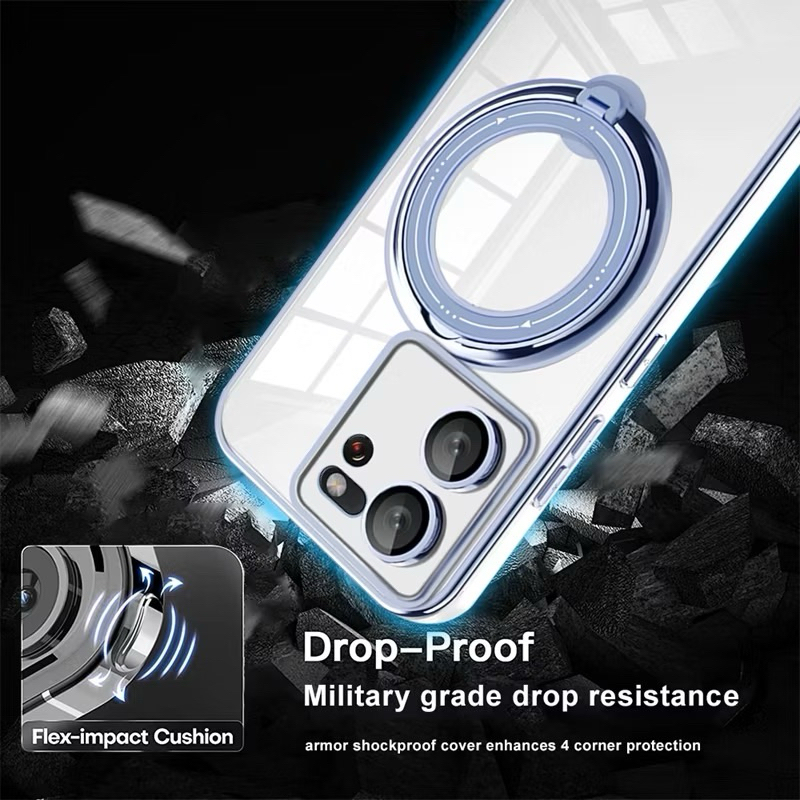 Case for Huawei p30 pro p40 pro p50 pro Magsafe Kick Stand 360 Ring Cover Casing