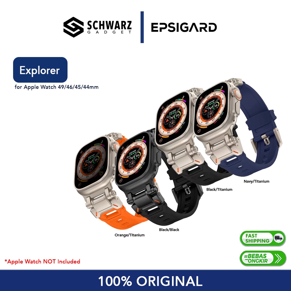 Epsigard Explorer Strap Apple Watch Ultra 3/2/1 (49mm) Series 11/10 (46mm) 9/8/7 (45mm) 6/5/4 (44mm)