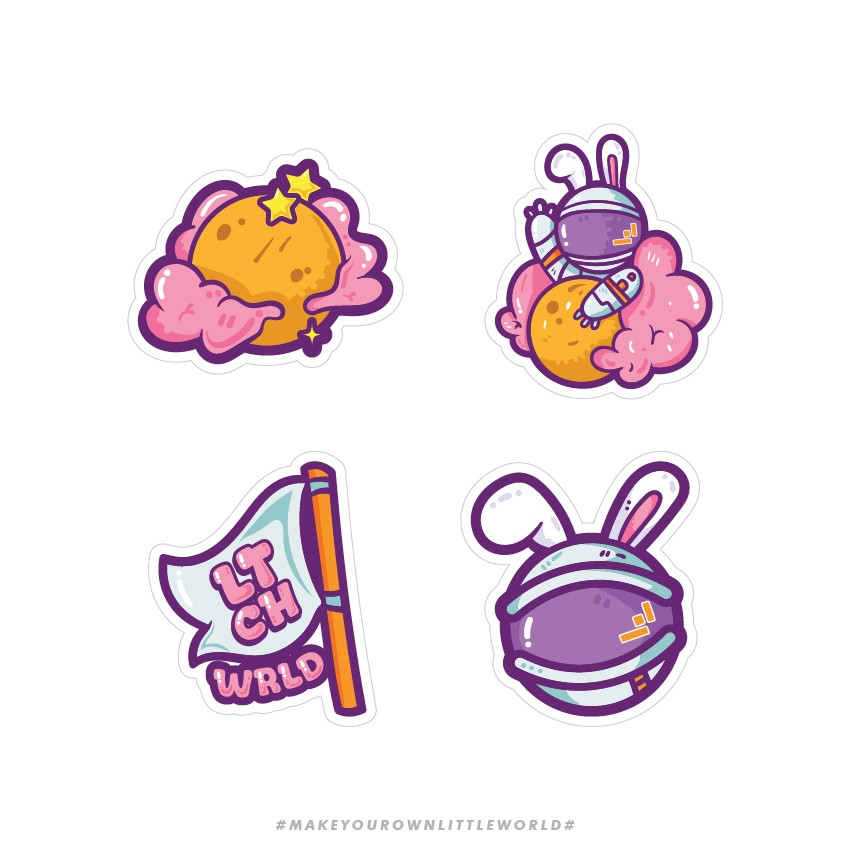 

LTCHWRLD - Sticker Pack Astro Bunny Foam Vol. 01