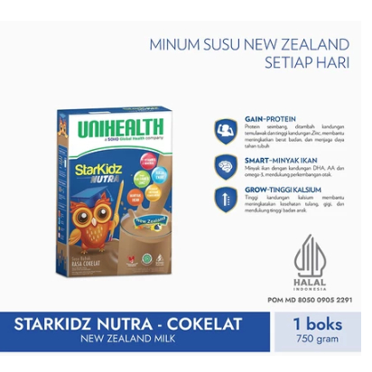 

Badan Sehat, Masa Depan Cerah Starkidz Platinum Vanila & Coklat 750 gr - Otak Cerdas