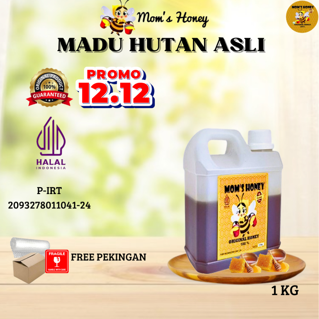 

Madu Asli 100% Tanpa Campuran/Murni Original 1 kg Kaya Akan Manfaat By Madu Moms Honey