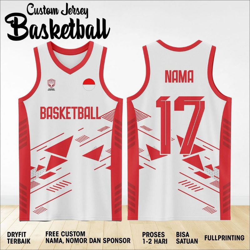 JERSEY BASKET CUSTOM FREE DESIGN FULL PRINTING