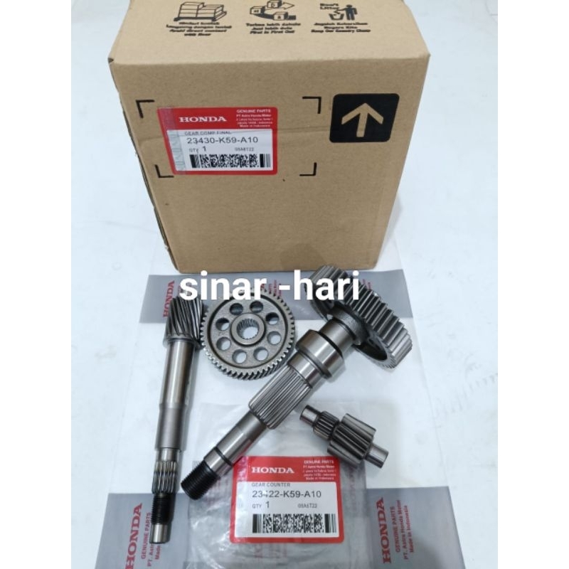 GEAR GIGI RASIO ASSY (K59) HONDA ORIGINAL  VARIO 150 LED VARIO 150 NEW