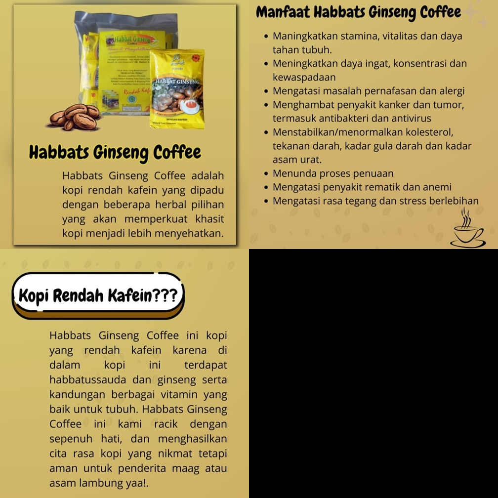 

Kopi Habbatussauda/Habbats Ginseng El Iman 5 in 1