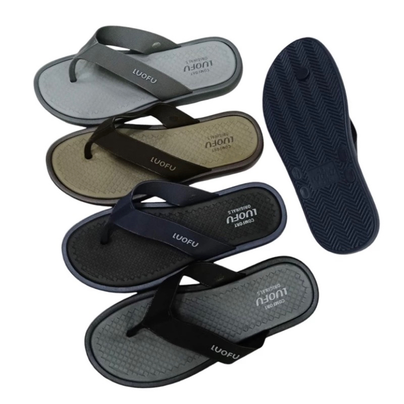 LUOFU ORIGINAL Sandal pria luofu Sendal luofu kokop import Sandal import murah size 40-44
