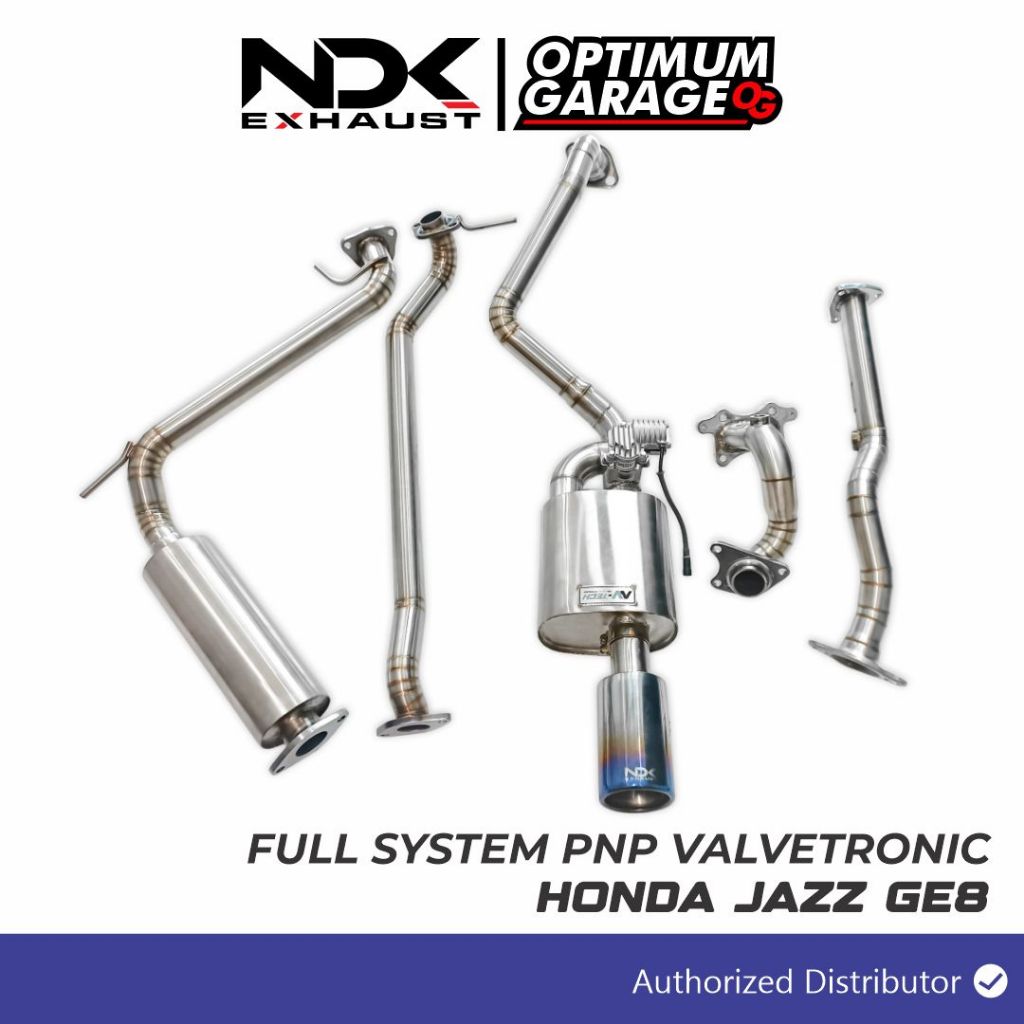 FULL SISTEM PNP KNALPOT MOBIL NDK EXHAUST PLUS VALVETRONIC MOBIL  BRIO,JAZZ GK5 JAZZ GE8  CITY HB CI