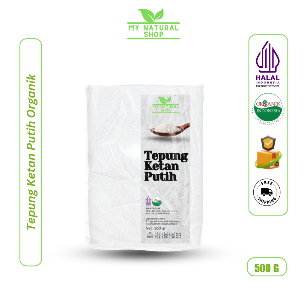 

Tepung Ketan Putih Organik @ 500 Gr Vacum