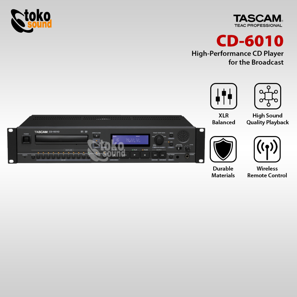 Tascam CD-6010 (CD PLAYER for Pro 2U)