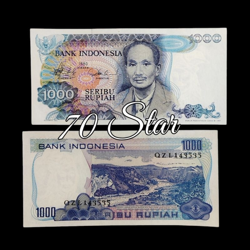uang kuno 1000 Rupiah sutomo 1980