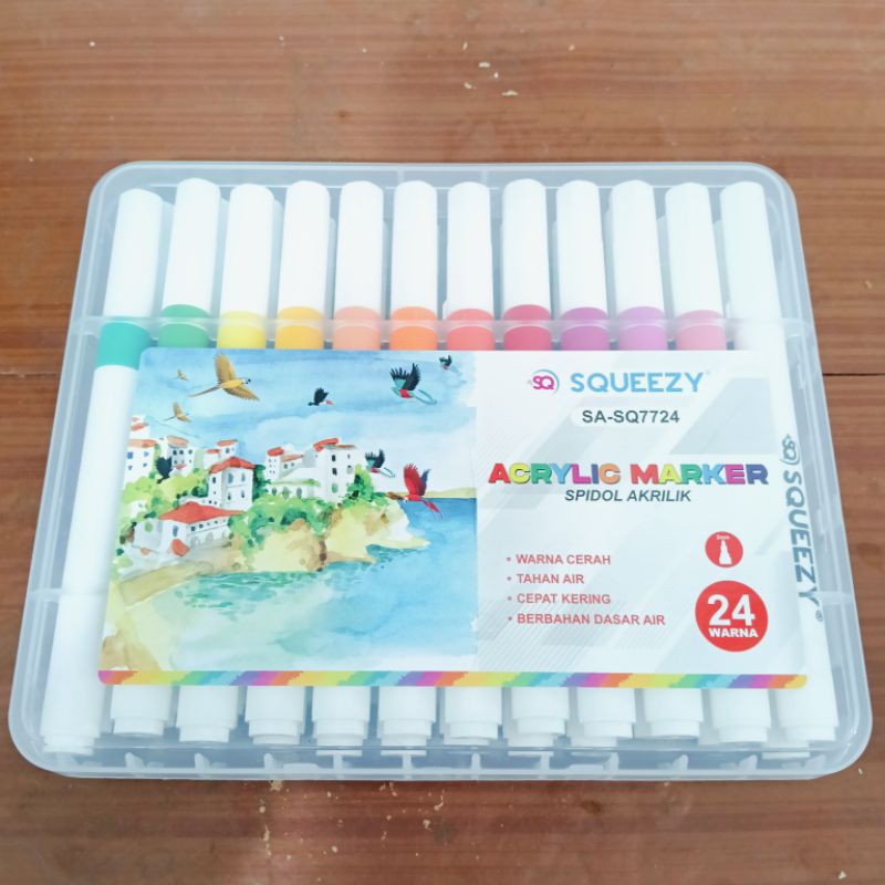 

ACRYLIC MARKER SPIDOL AKRILIK SQUEEZY 24 WRNA - SA-SQ7724