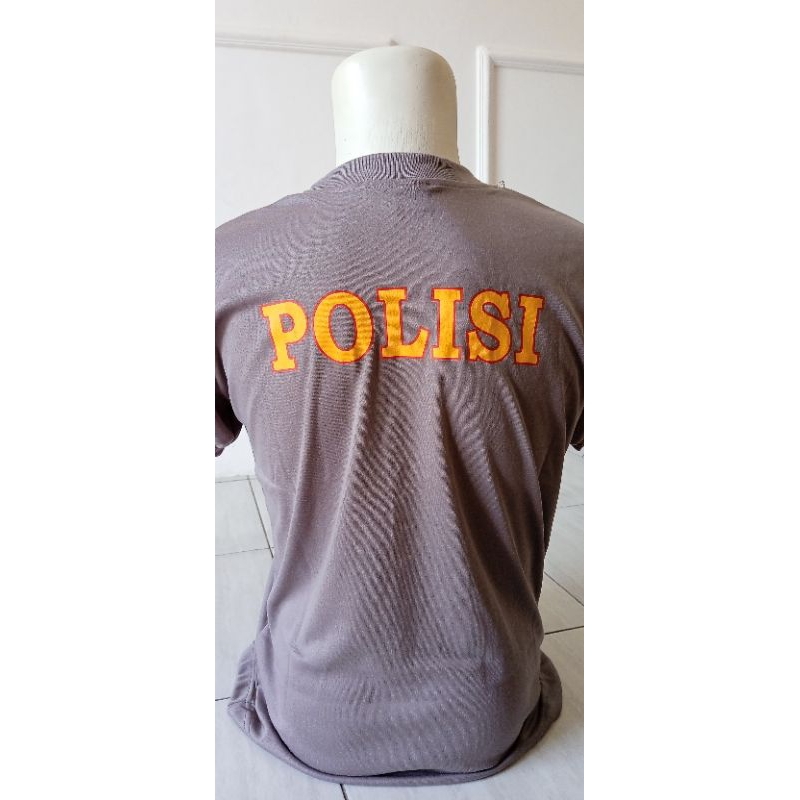 KAOS POLISI KAOS POLRI KAOS DALAMAN POLISI KAOS COKLAT POLISI