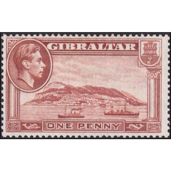 

Prangko Gibraltar 1941 West View of the Rock 1p Mint Hinged Good