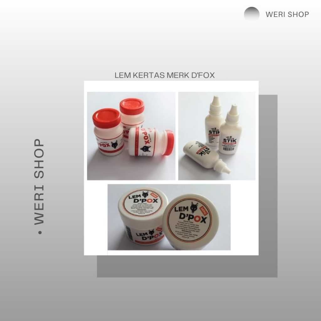 

LEM D'FOX / LEM KERTAS KUALITAS TERBAIK (PER PCS)