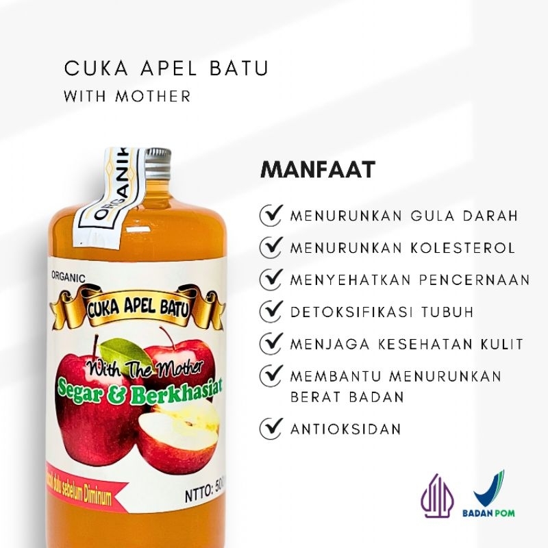 

Cuka Apel Organik Asli dari Batu malang