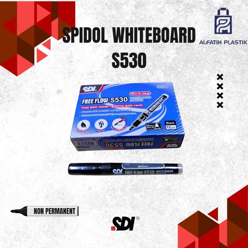 

spidol whiteboard s530 dan spidol permanent p500 free flow