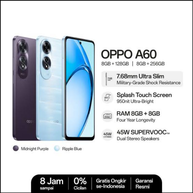 Oppo A60 ram 8/256