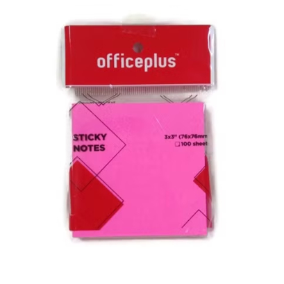 

Gramedia Bengkulu - OfficePlus Sticky Note 3X3" 100 Sheet Neon Pink