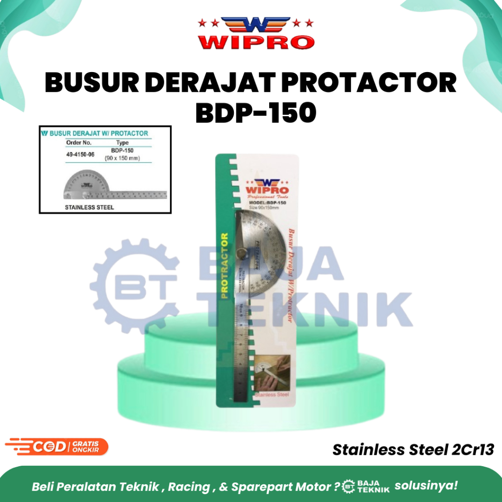 WIPRO BUSUR DERAJAT WITH PROTACTOR BDP-150