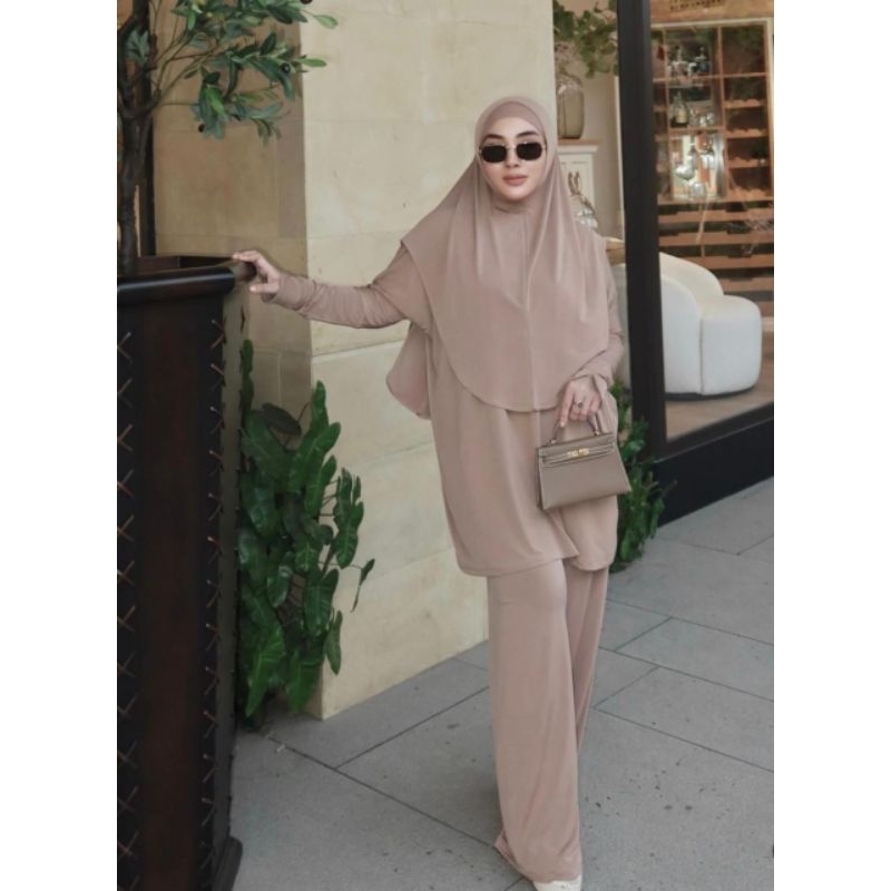 STELAN SET HIJAB BAJU PRODUK SHELLASAUKIA PRODUK ORIGINAL PENGIRIMAN MAKASSAR