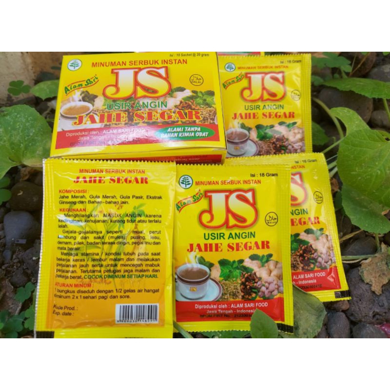 

JS Usir Angin Jahe Segar Minuman Serbuk Instan