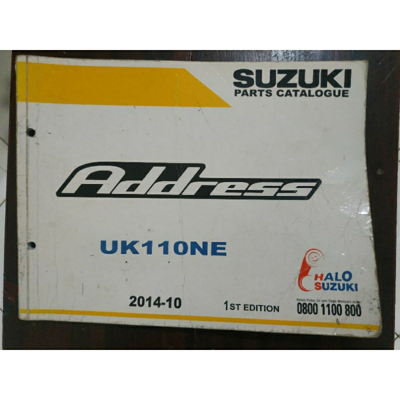 

Buku Katalog Part Suzuki Address fotocopyan