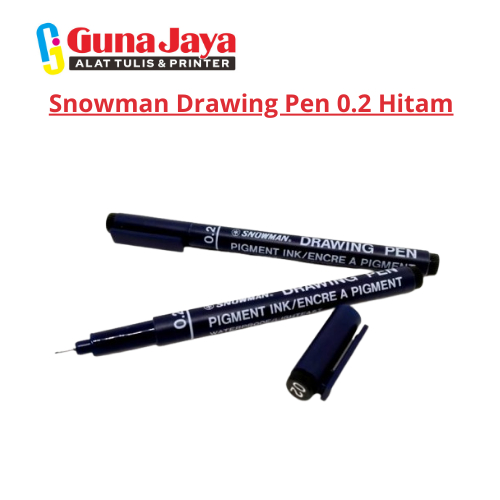 

Snowman Drawing Pen 0.2 Hitam - Drawing Pen Hitam untuk Sketsa dan Desain Detail dengan Ukuran 0.2mm