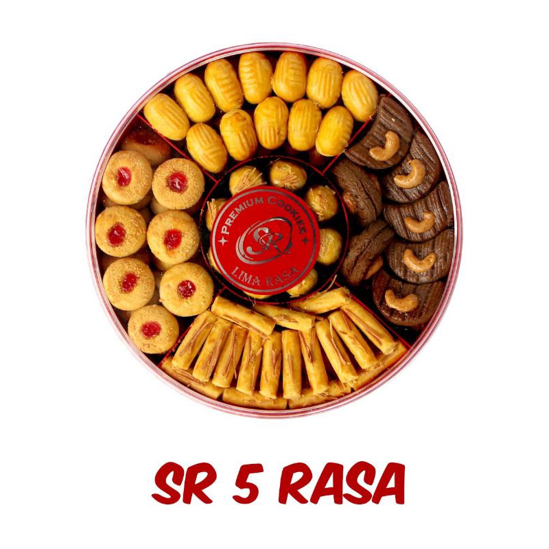 

Kue kering/hampers natal /kue SR 5 rasa premium cookies lima rasa