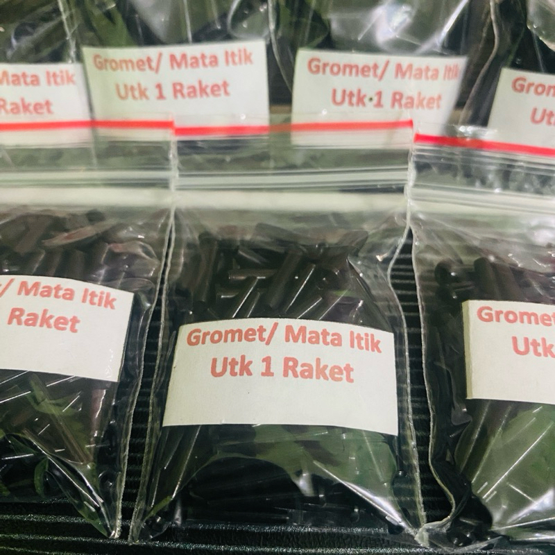 [1 Set] Gromet / Mata Itik untuk 1 raket Badminton Impor |Gromet glossy| Matayam