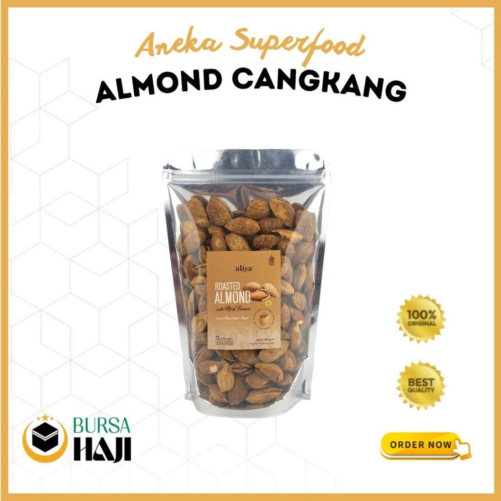 

Almond Cangkang 250gr Rasa Susu/Kacang Almond Panggang/ Almond Cemilan Sehat