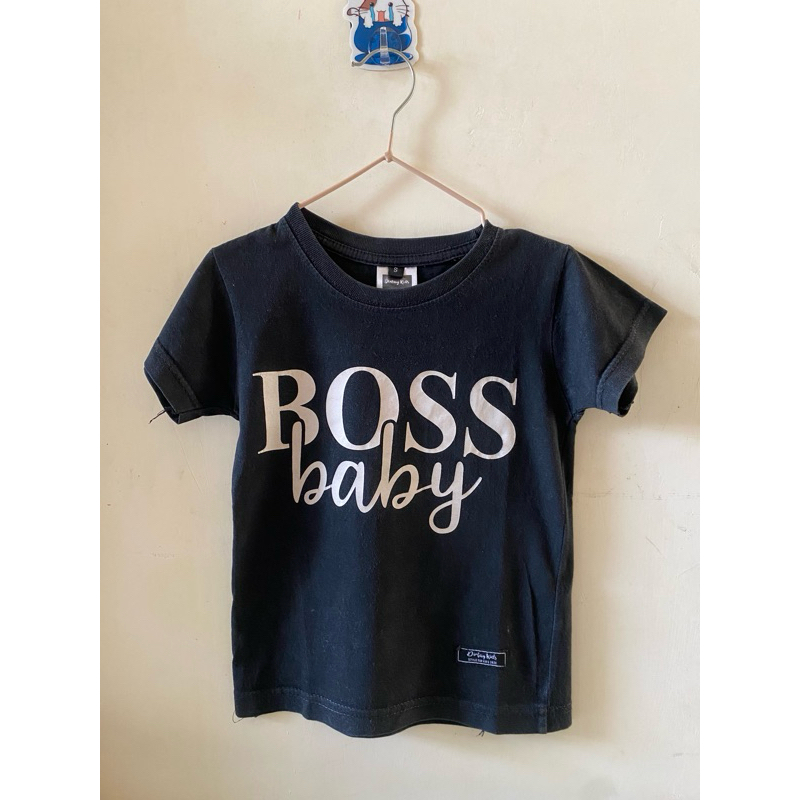 Preloved kaos anak BOSS BABY hitam