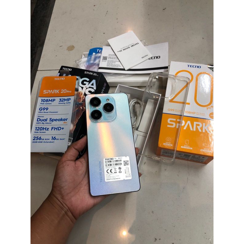 Tecno 20 Pro ram 8+8/256 Second Ori 33w