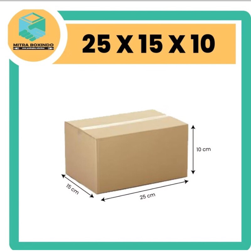 

Kardus Packing | Ukuran 25cm x 15cm x 10cm | Kardus Baru