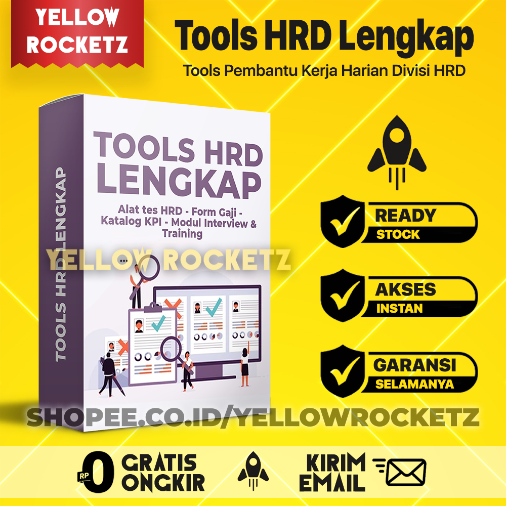 TOOLS HRD - KPI + SOP HRD + Form Tabel Gaji + Modul Interview