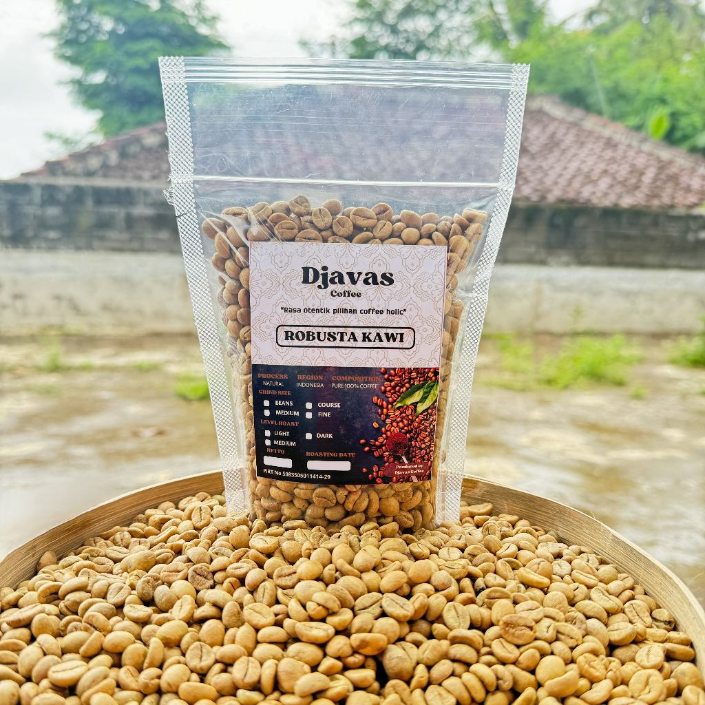 Kopi Greenbean Robusta / Biji Kopi Mentah Robusta Gunung Kawi 1 kg Grade a sortiran