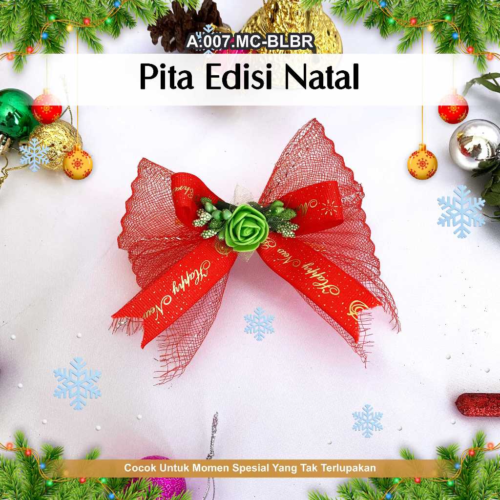 

Pita Hampers Natal Siap Pakai Hiasan Dekorasi Pohon Natal Pita Natal Pita Merry Christmas