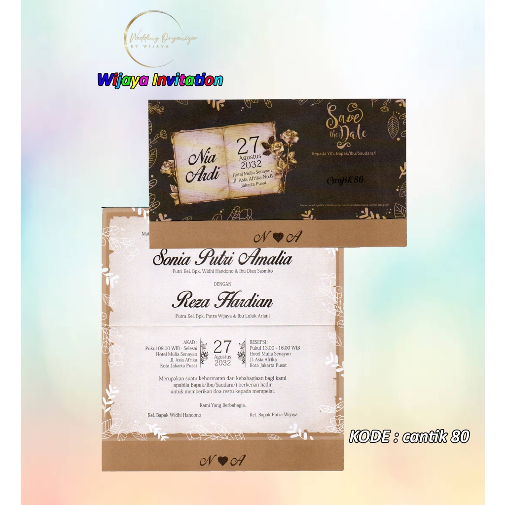 

UNDANGAN PERNIKAHAN CANTIK 80